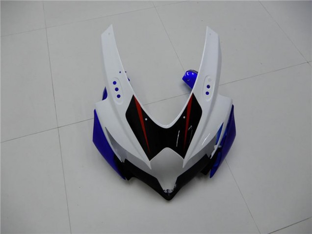 2008-2010 Suzuki GSXR 600/750 Motorcycle Fairings - White Blue Black Red Line