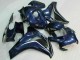 2008-2011 Honda CBR1000RR Motorcycle Fairings - Dark Blue Glossy Black