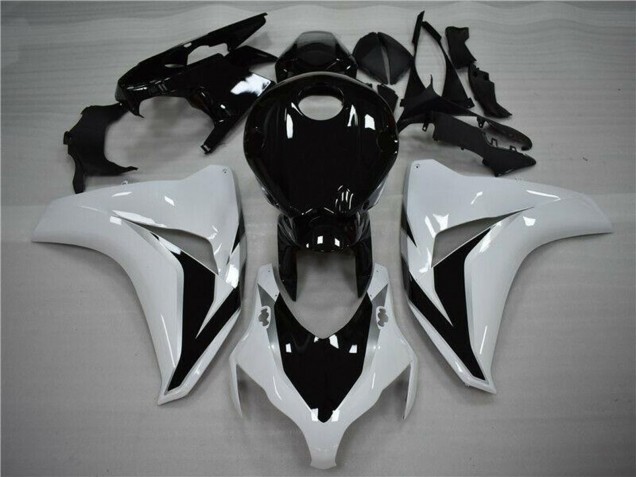 2008-2011 Honda CBR1000RR Bike Fairings - White Glossy Black