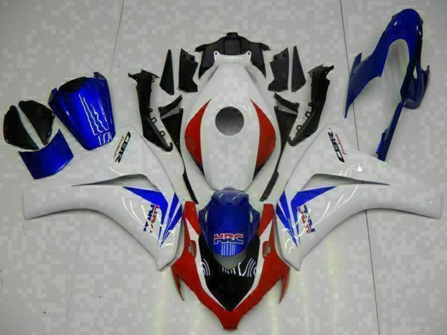 2008-2011 Honda CBR1000RR Bike Fairings - White Red Blue HRC