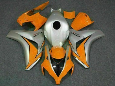 2008-2011 Honda CBR1000RR Motorcycle Fairings - Silver Orange