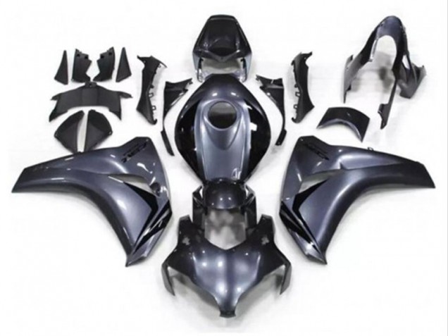 2008-2011 Honda CBR1000RR Motorcycle Fairing Kits - Grey Glossy Black