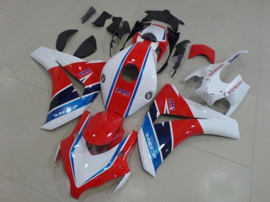 2008-2011 Honda CBR1000RR Motorcycle Fairing Kits - White Red Blue HRC