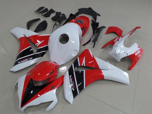 2008-2011 Honda CBR1000RR Motorcycle Fairings Kits - White Red Glossy Black