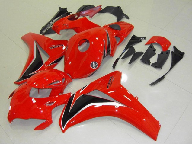 2008-2011 Honda CBR1000RR Motorcycle Fairings Kit - Red Glossy Black