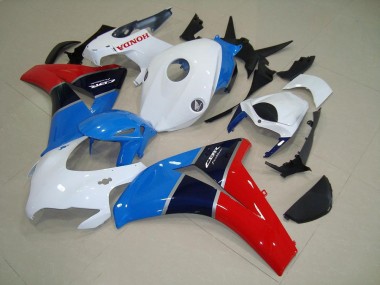 2008-2011 Honda CBR1000RR Motorcycle Fairings - White Light Blue Red Glossy Black