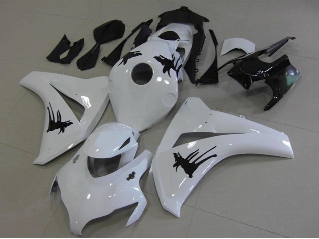 2008-2011 Honda CBR1000RR Motorcycle Fairings - White Black with Special Decals