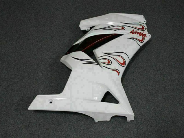 2008-2012 Kawasaki EX250 Motorcycle Fairings - White Red