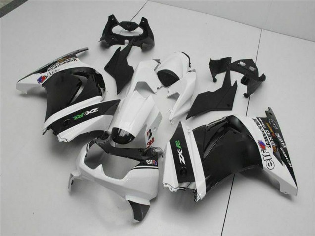 2008-2012 Kawasaki EX250 Motorcycle Fairings - White Black Green
