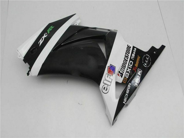 2008-2012 Kawasaki EX250 Motorcycle Fairings - White Black Green
