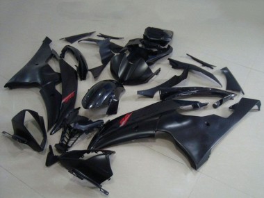 2008-2016 Yamaha YZF R6 Motorcycle Fairings - Glossy Black Matte Black