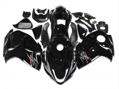 2008-2020 Suzuki GSXR 1300 Hayabusa Motorcycle Fairings - Glossy Black Grey
