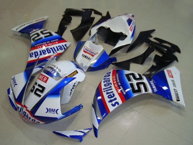 2009-2011 Yamaha YZF R1 Motorcycle Fairings - White Blue Red Black Sterilgarda