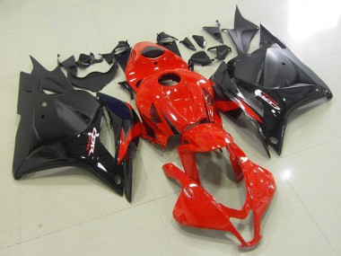 2009-2012 Honda CBR600RR Motorcycle Fairings - Red Glossy Black Matte Black OEM Style