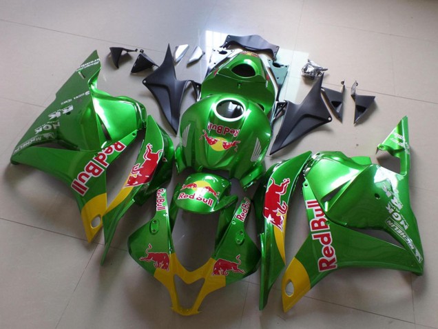 2009-2012 Honda CBR600RR Motorcycle Fairings - Green Yellow Red Bull