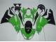2009-2012 Kawasaki ZX6R Motorcycle Fairing Kits - Green Glossy Black