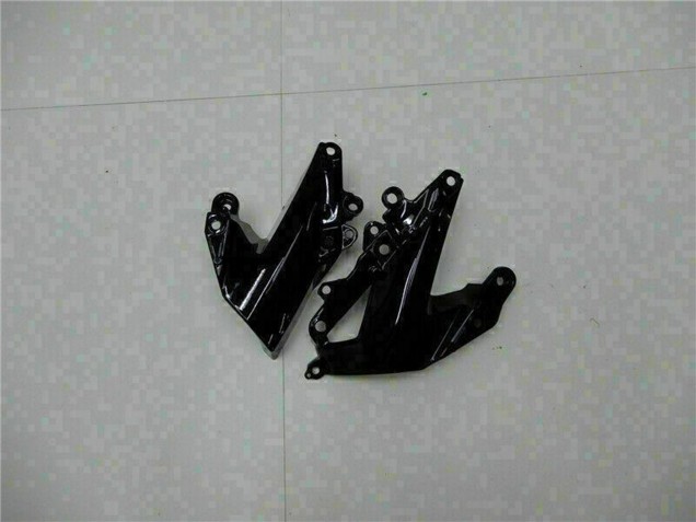 2009-2012 Kawasaki ZX6R Motorcycle Fairings - Glossy Black Green