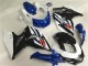 2009-2016 Suzuki GSXR 1000 Full Motorcycle Fairing Kits - White Blue Black