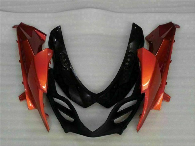 2009-2016 Suzuki GSXR 1000 Motorcycle Fairings - Orange Glossy Black