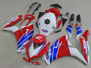 2012-2016 Honda CBR1000RR Motorcycle Fairings - White Red Blue TT Legends