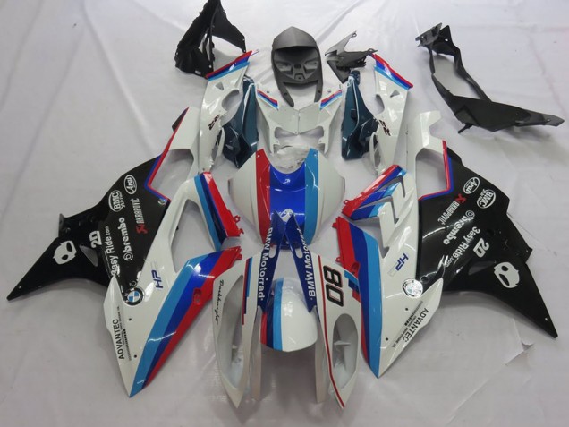 2015-2016 BMW S1000RR Motorcycle Fairings - White Red Blue Glossy Black Motorrad