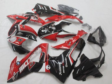 2015-2016 BMW S1000RR Motorcycle Fairing - White Red Glossy Black