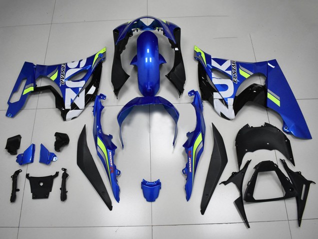 2017-2024 Suzuki GSXR 1000 Motorcycle Fairings - Blue White Green