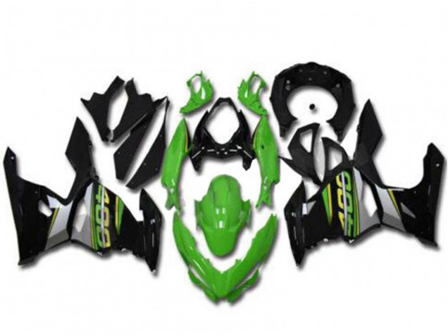 2018-2024 Kawasaki EX400 Motorcycle Fairings - Green Black Grey