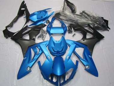 2009-2014 BMW S1000RR Motorcycle Fairings Kits - Blue Matte Black