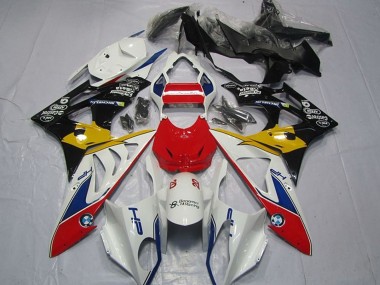 2009-2014 BMW S1000RR Motorcycle Fairings - White Red Yellow Blue Black HP Castrol