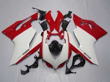 2011-2014 Ducati 1199 Motorcycle Fairings - White Red Black