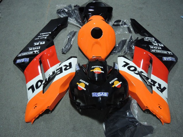 2004-2005 Honda CBR1000RR Abs Fairing Kits - Orange White Red Glossy Black Repsol