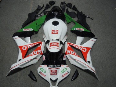 2004-2005 Honda CBR1000RR Motorcycle Fairings - White Red Green Glossy Black San Carlo Castrol