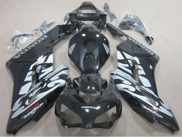 2004-2005 Honda CBR1000RR Motorcycle Fairings - Glossy Black Silver