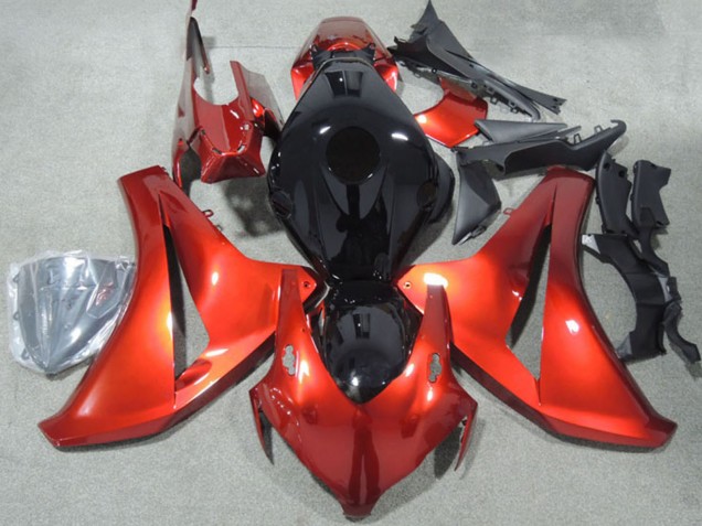 2008-2011 Honda CBR1000RR Motorcycle Fairings Kits - Red Glossy Black