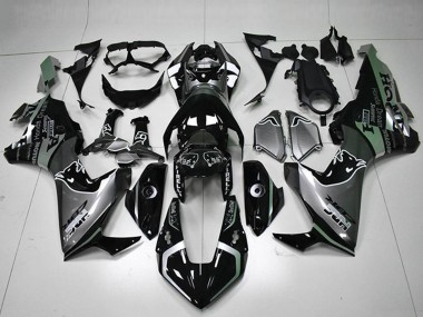 2017-2023 Honda CBR1000RR Motorcycle Fairings - Silver Glossy Black HRC