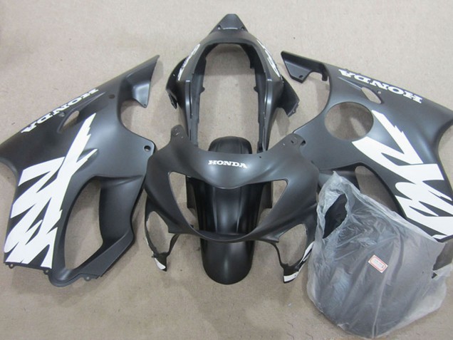 1999-2000 Honda CBR600 F4 Motorcycle Fairings - Matte Black Red Decals
