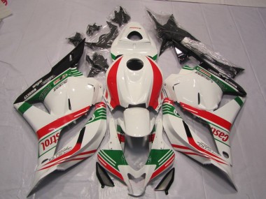 2009-2012 Honda CBR600RR Motorcycle Fairing - White Red Green Castrol