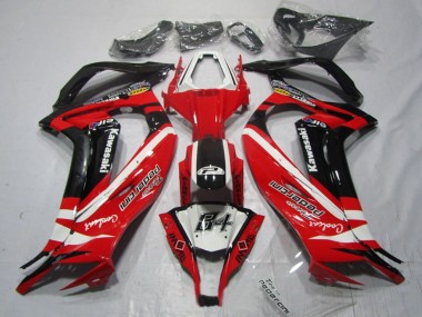 2011-2015 Kawasaki ZX10R Motorcycle Fairings - White Red Black Pedercini