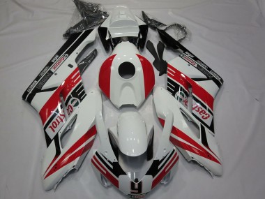 2004-2005 Honda CBR1000RR Motorcycle Fairings - White Red Glossy Black Castrol 9