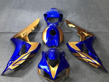 2006-2007 Honda CBR1000RR Motorcycle Fairings - Gold Blue