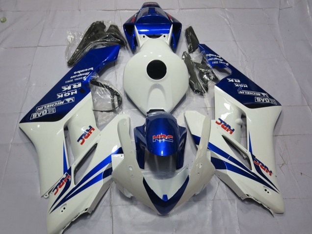 2004-2005 Honda CBR1000RR Motorcycle Fairings - White Blue HRC