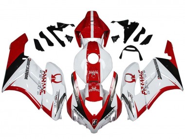 2004-2005 Honda CBR1000RR Motorcycle Fairings - White Red Glossy Black Pramac Bridgestone