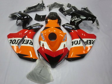 2008-2011 Honda CBR1000RR Bike Fairings - Orange White Red Glossy Black Repsol