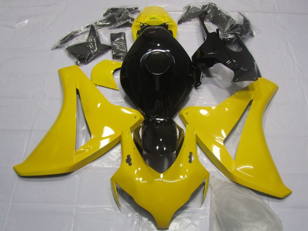 2008-2011 Honda CBR1000RR Motorcycle Fairing - Yellow Glossy Black