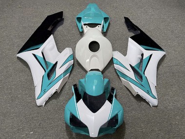 2004-2005 Honda CBR1000RR Motorcycle Fairings - White Cyan Blue Glossy Black
