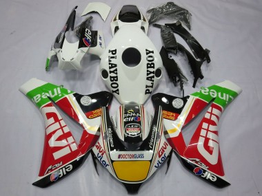 2008-2011 Honda CBR1000RR Motorcycle Fairings - White Red Yellow Green Black Givi Playboy