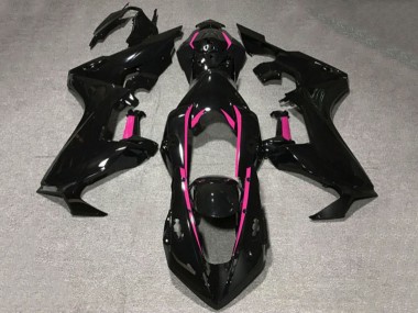 2017-2023 Honda CBR1000RR Motorcycle Fairings - Glossy Black Pink Lining