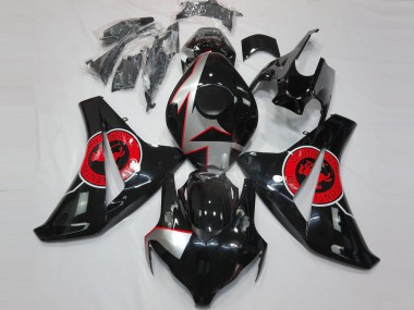 2008-2011 Honda CBR1000RR Motorcycle Fairings - Silver Red Glossy Black