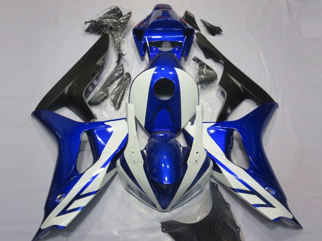 2006-2007 Honda CBR1000RR Motorcycle Fairing - Blue White Matte Black